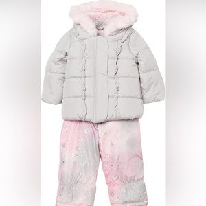 London fog snow suit and coat size 12 months